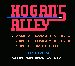 Hogan's Alley title screenshot